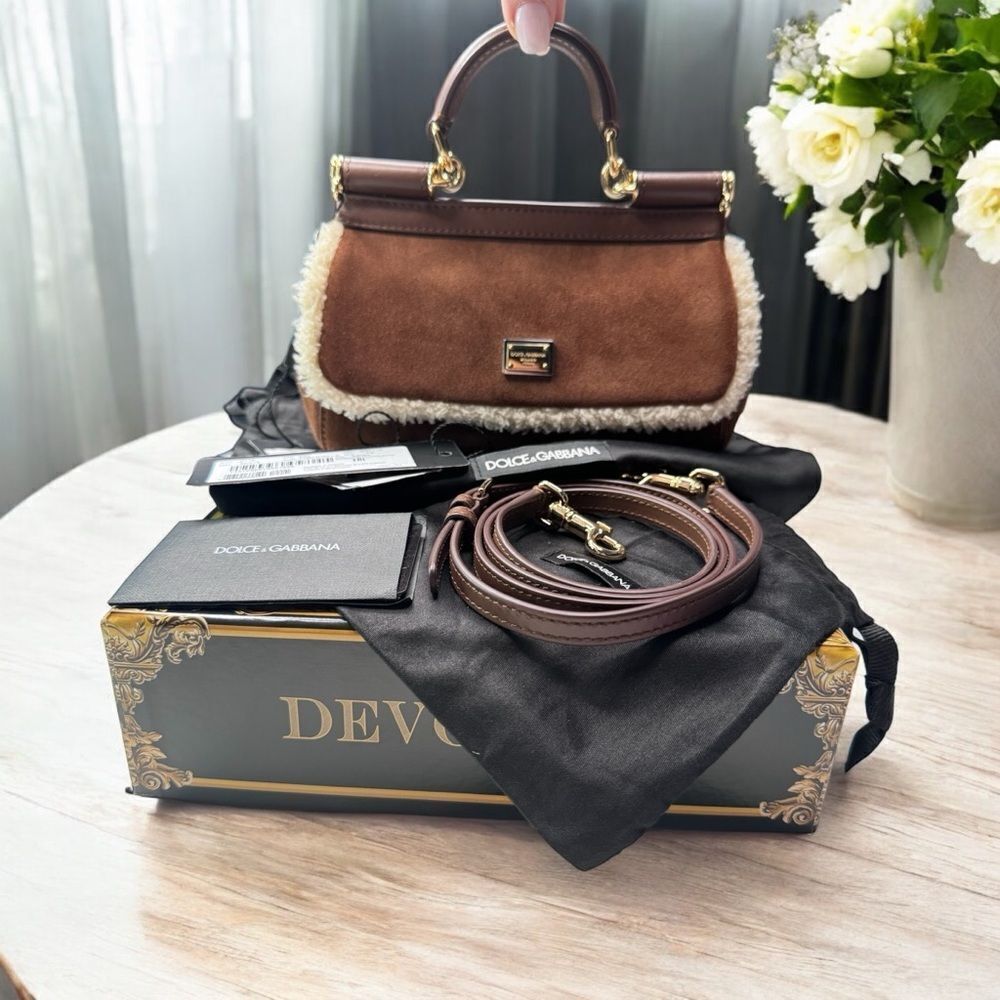 Dolce & Gabbana Mini Shearling Two Way